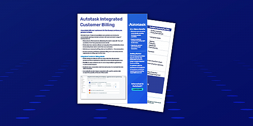 Autotask Integrated Customer Billing